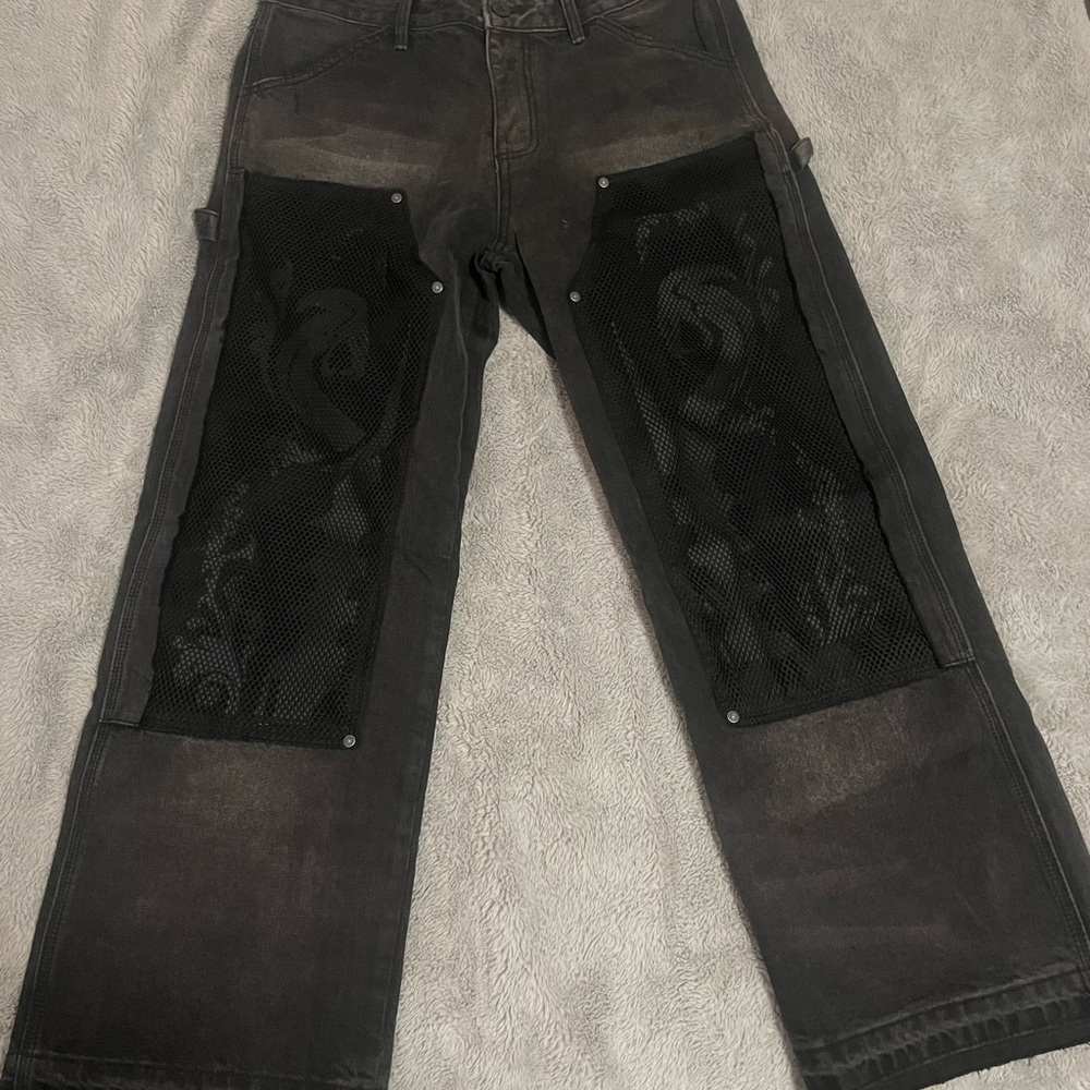 JHYQ Denim Mesh Jeans